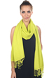 Cashmere & Silk accessories shawls platine lime punch 201 cm x 71 cm